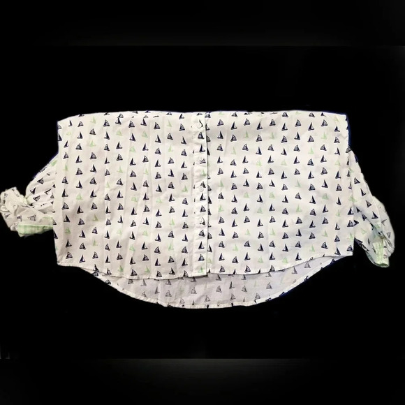 Style & Co, Size Petite XL, White Button-Down Graphic Longsleeve - Picture 10 of 15